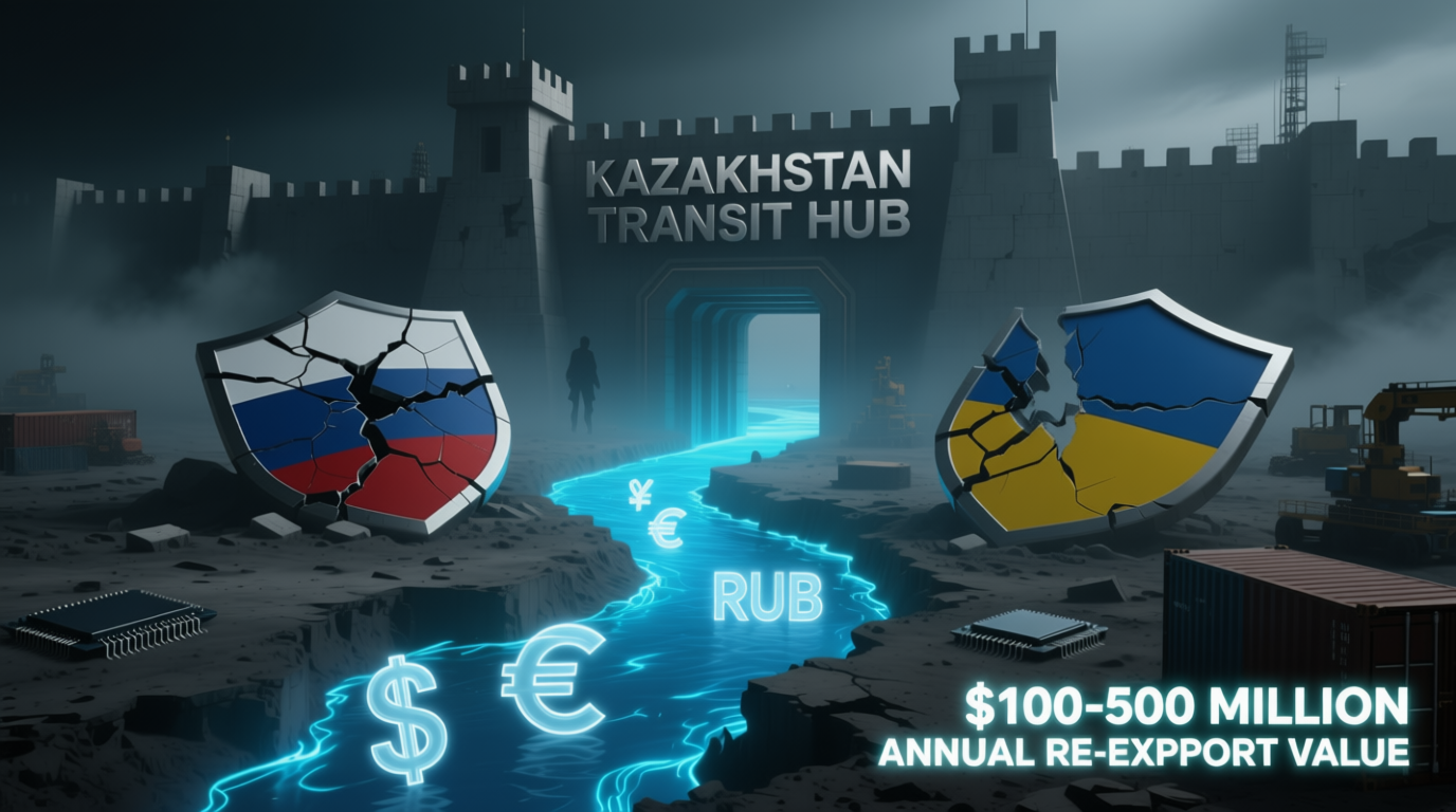 Казахский транзит: Как $100–500 млн ежегодно поддерживают теневую торговлю между Россией и Украиной